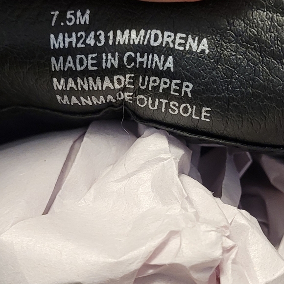 MIA Drena Black Loafers Gold Horse Bit Size 7.5 - Picture 11 of 11